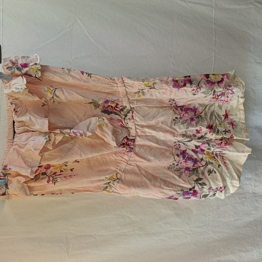 Angie floral romper L NWT